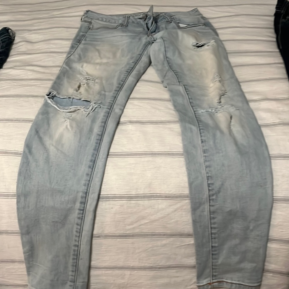 American eagle begging super stretch jeans